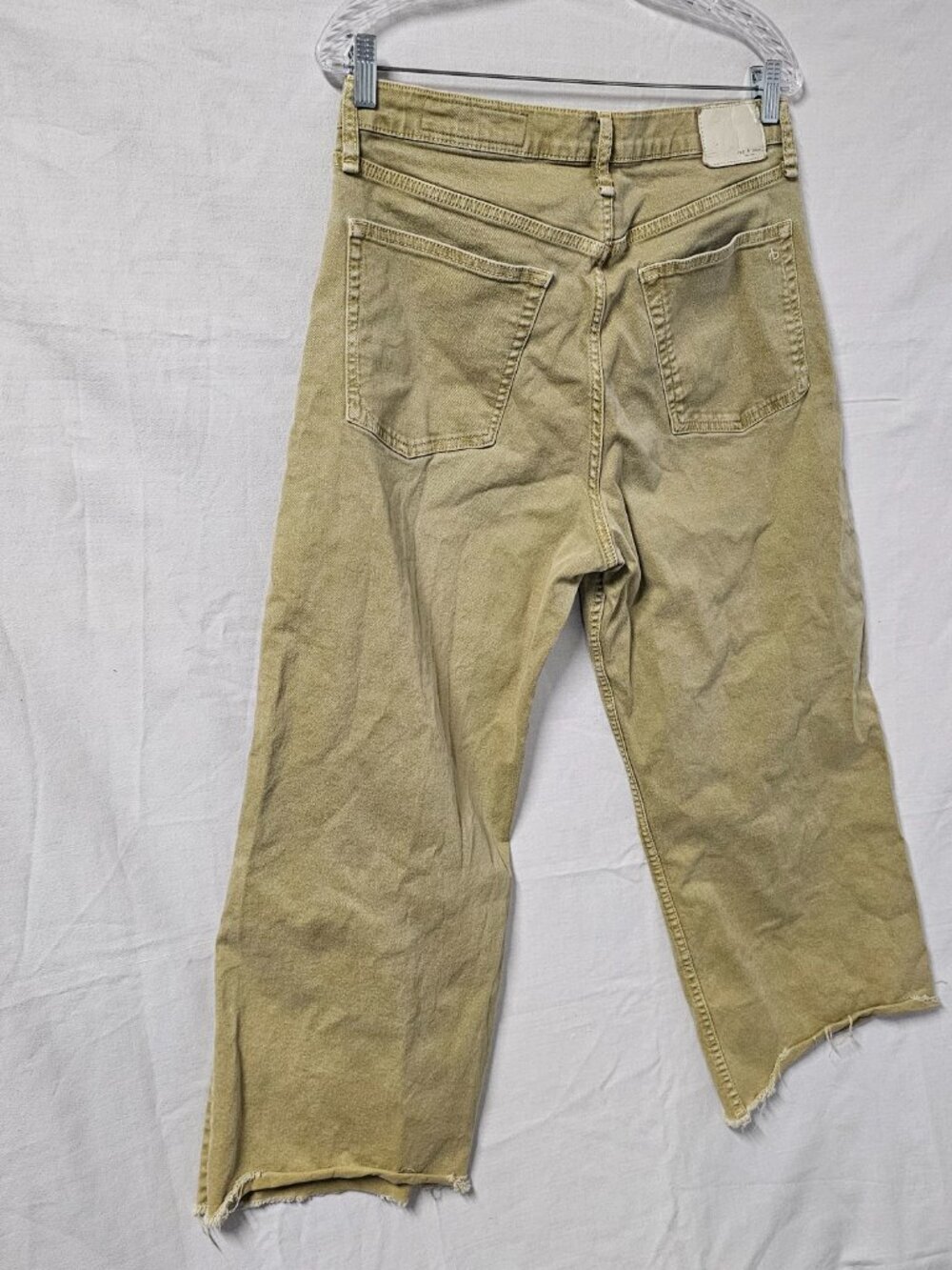 Rag & Bone Andi High Rise Ankle Wide Leg Jeans Size 31 in Sage - Picture 4 of 13